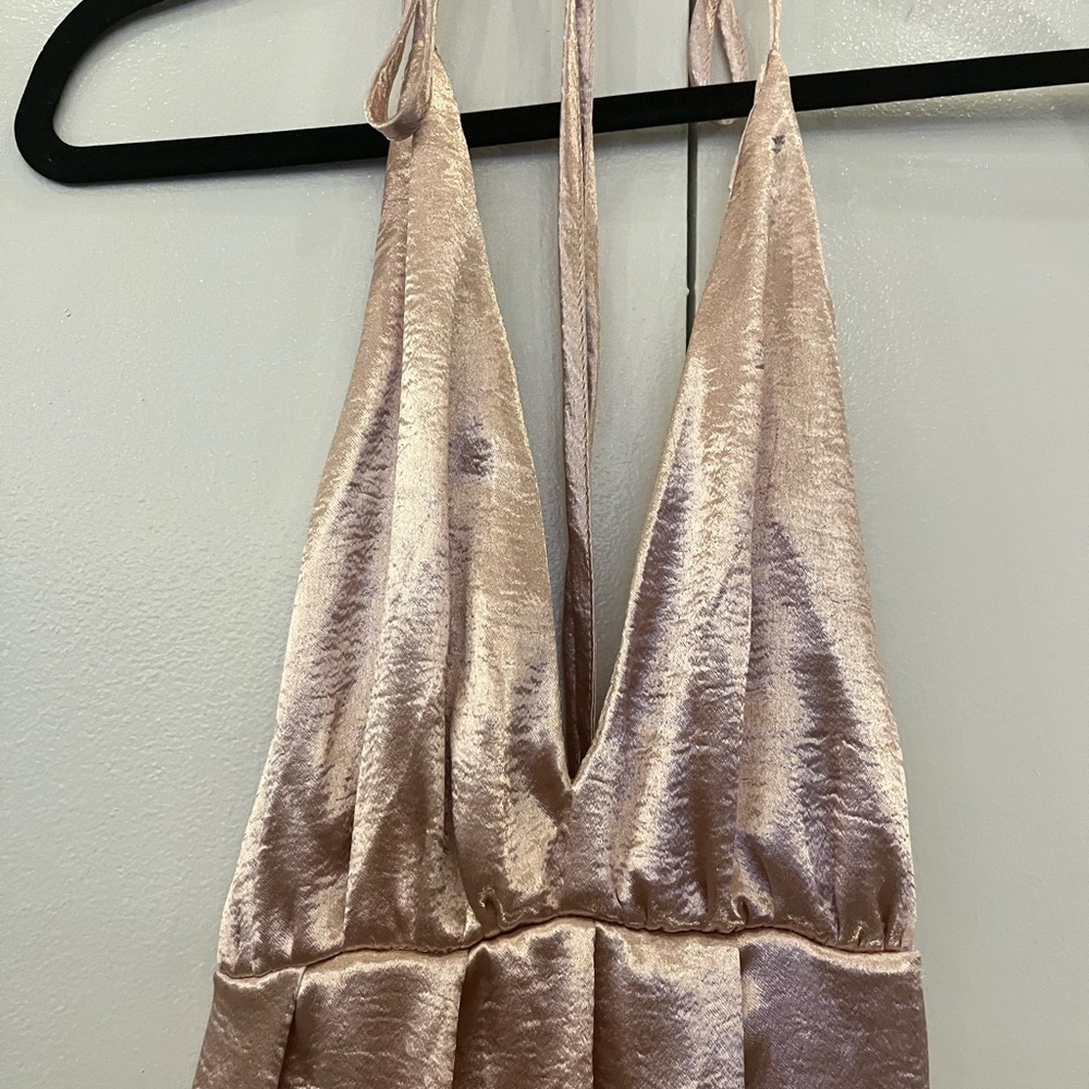 2/$30: Shein blush pink gorgeous gown with open back and slit - Picture 4 of 7
